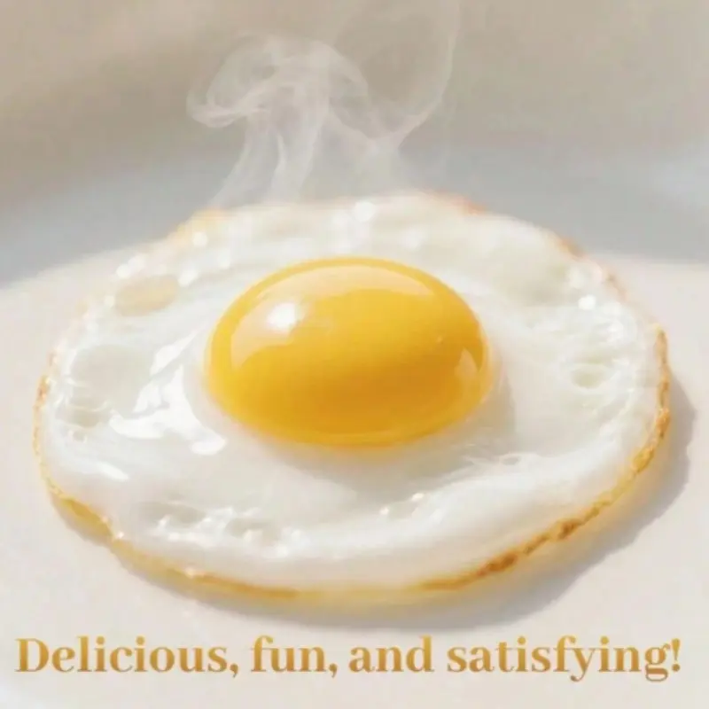 Fried Egg Slow Rebound Squeeze Toy, Soft Sensory Fidget Toy for Adults, Anxiety Relief, Office & School Stress Relief, Birthday Gift