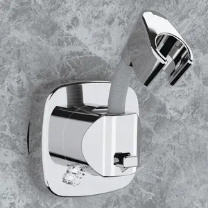 360° Swivel Shower Head Holder with Suction Cup| 10kg Load Capacity, Tool-Free Installation in Seconds| Removable and Rust-Resistant Shower Bracket with Storage Hook