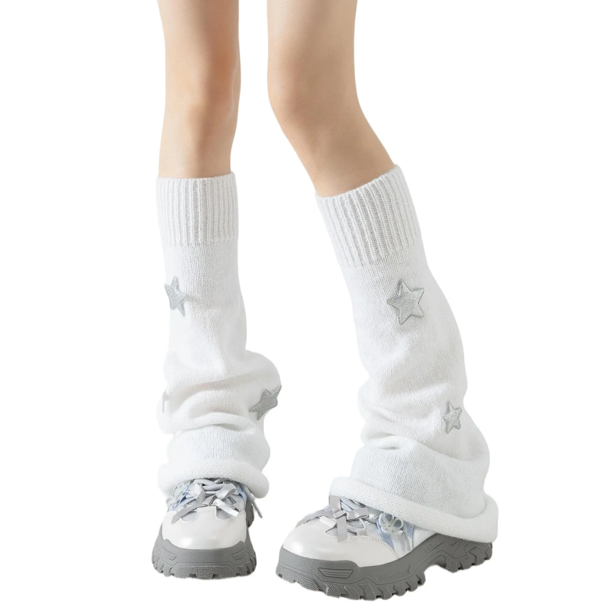 Leg White Stars