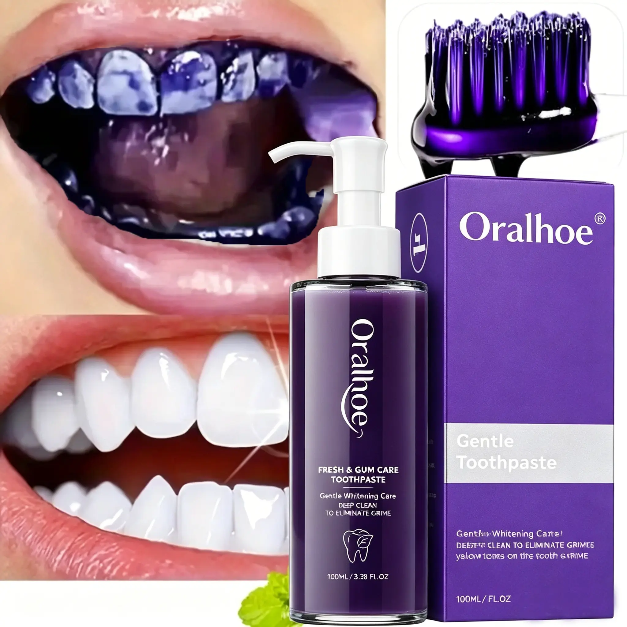Fresh Breath Care Toothpaste, Cleans Teeth, Brightens Smile, Long-Lasting Freshness, Oral Care Toothpaste, Refreshes Mouth