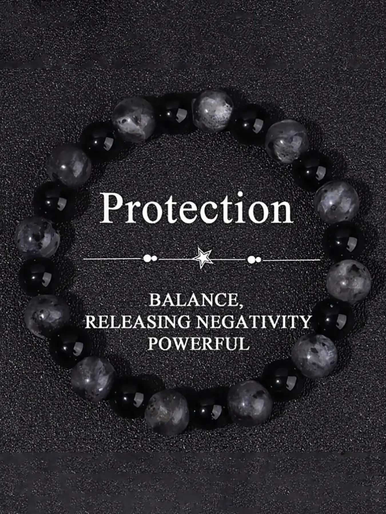 1pc Selenite Beads Bracelet - 8mm Round Crystals Stretch Gemstone Bracelet, Clarity, Creativity, Healing Protection Jewelry