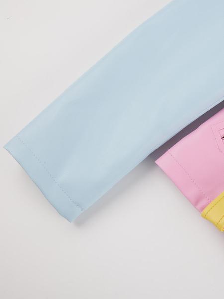 Women's Spring Four-Season Motorcycle Jacket, Fashionable Lapel Zipper Waist Cinched Patchwork Short Coat with Pockets, Fall Winter Outerwear