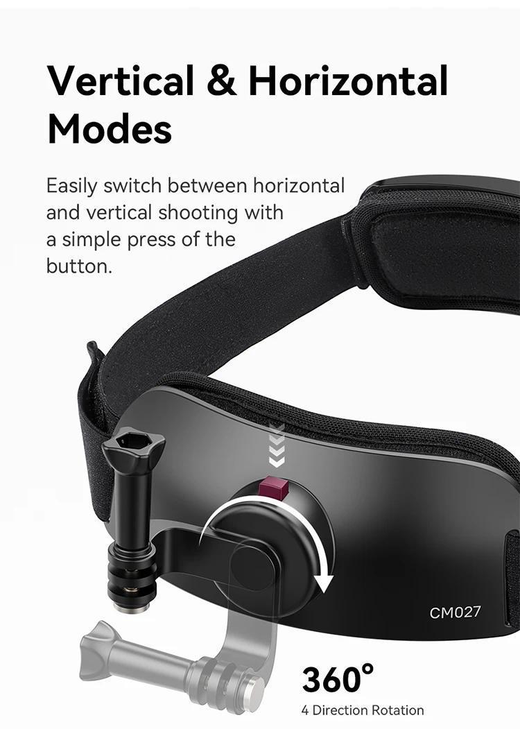 CM027 Chest Head Strap Mount Belt For Smartphone Gopro insta360 x3 dji osmo Pocket 3 Action Camera Accessories Outdoor Video
