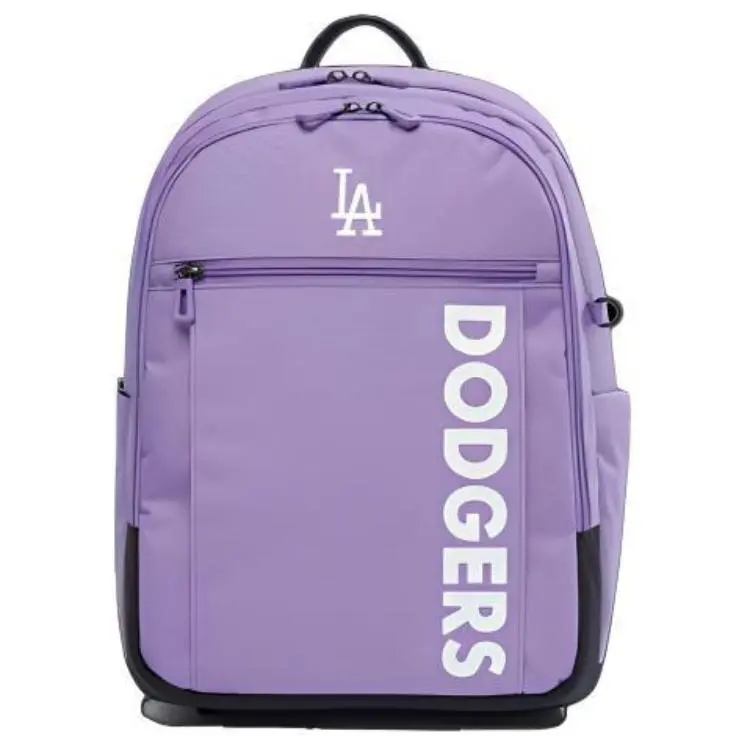 MLB LA Dodgers Waterproof Polyester Backpack for Women – Casual Purple Commuter Bag