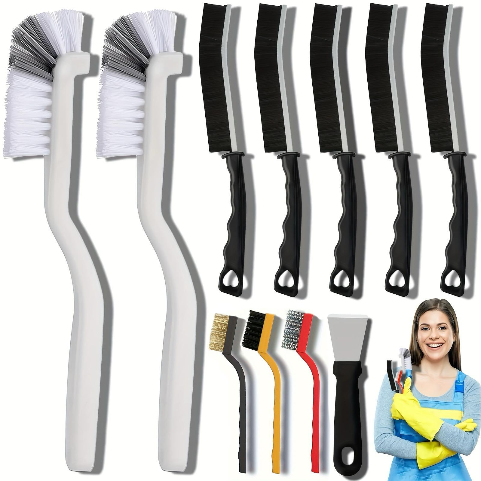 Kitchen Cleaning Brush Set, 11pcs/set Multifunctional Gap Cleaning Brush, Bathroom Cleaning Brush, Kitchen Bathroom Window Toilet Cleaning Brush Set, Bathroom Brush Cleaner