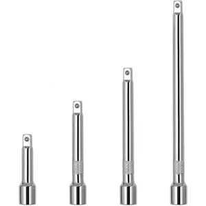 1/4" Drive Socket Extension Bar Set 4PCS, 2"/50mm 3"/75mm 4"/100mm 6"/150mm, Durable CR-V Material