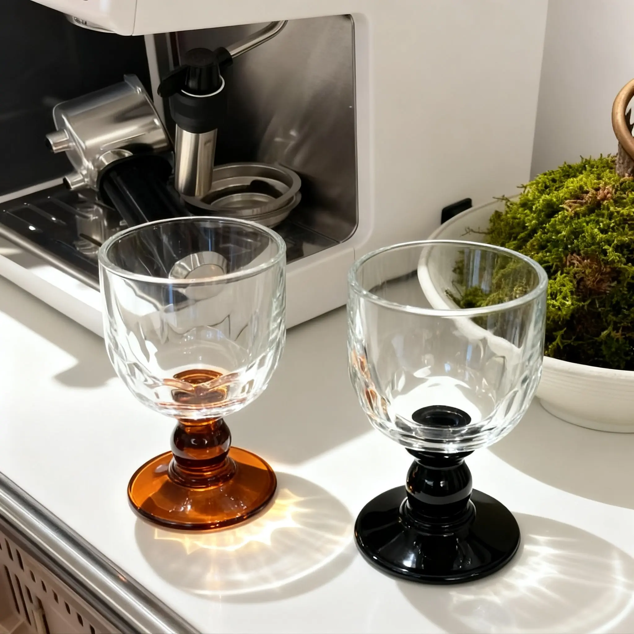 Vintage Highball Glass, Champagne Cup, champagne glasses, Retro Glassware, Elegant Restaurant Wine Glass, 170ML Capacity, Simple and Premium Design, Drinkware