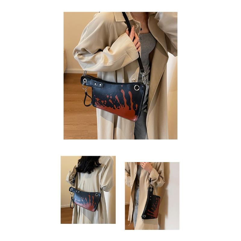 Women's High-end, Creative And Personalized Bags, Halloween Kitchen Knife Clutch, Hand-carrying Cross-body Bag