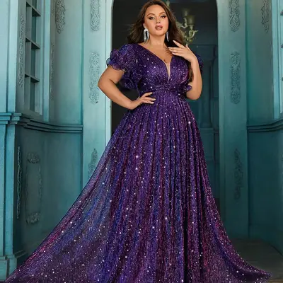 green emerald velvet dress Plus Size Applique Tulle Floor Length Formal Gowns – Bestydress main image 1