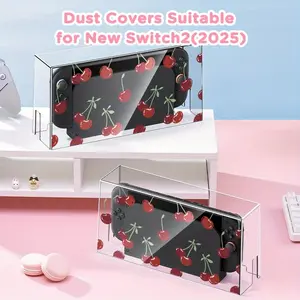 Acrylic Protective Cover for Switch/NS/OLED, Dustproof Anti - Scratch Protective Case with Cartoon Style, Fashionable Durable Multi - purpose Storage Box for Game Playersv