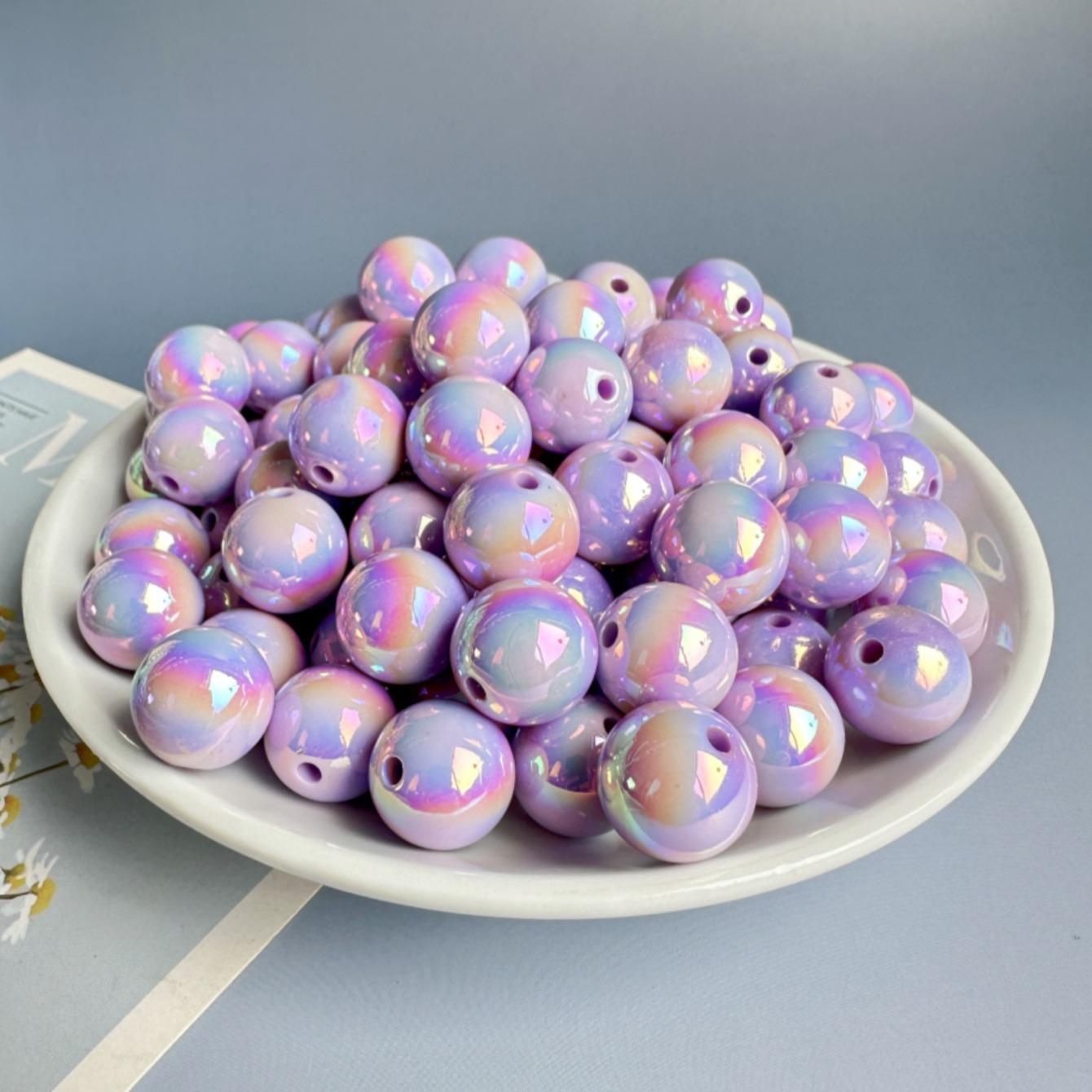 16 mm Resin Beads, Loose Beads for Necklace and Bracelet DIY Jewelry Silicone Accessory Kit, Jewelry Making Accessories Bead Set, Handmade Crafts Supplies, DIY Mixed Beads, DIY Galaxy Beads, Diy Beading Accessories