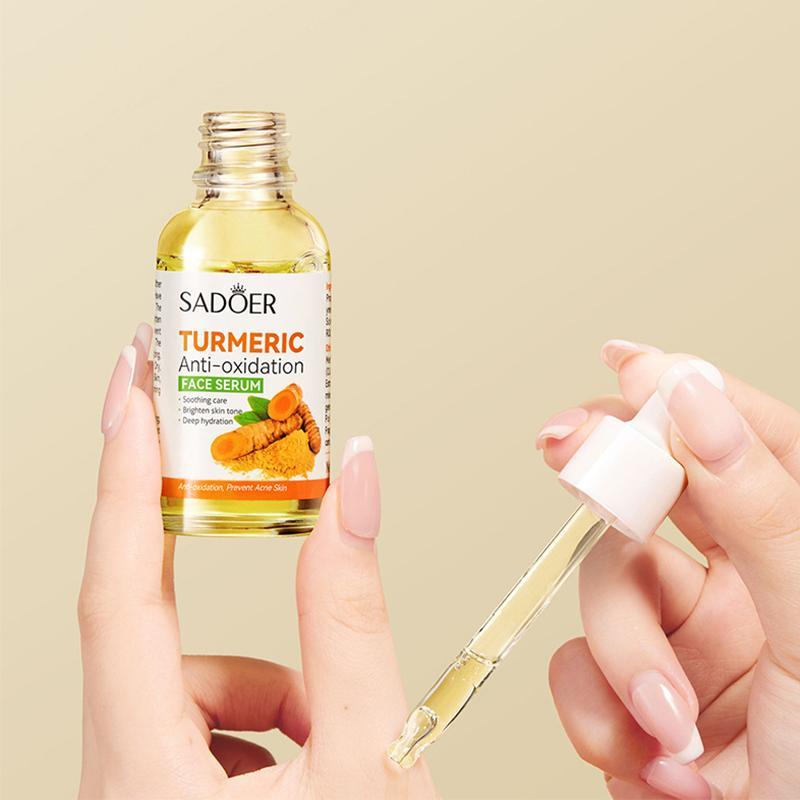 Turmeric Essential Oil, 30ml Turmeric Serum, Brightening Solution, Moisturize & Hydrate Hydrating Moisturizing Radiant Skin Care Product for Women & Men