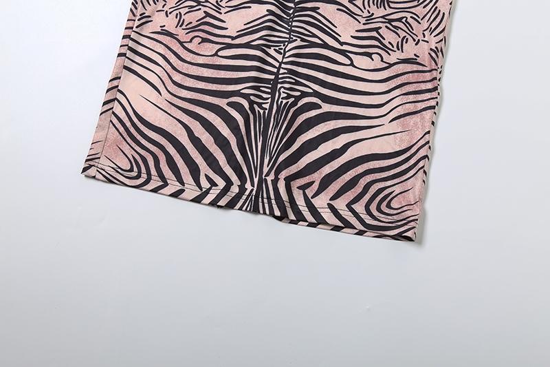 DOUCIU Summer Personality Street Sexy Elegant Cool Women'S Thin Printed Long Straight Sleeveless Backless Dress