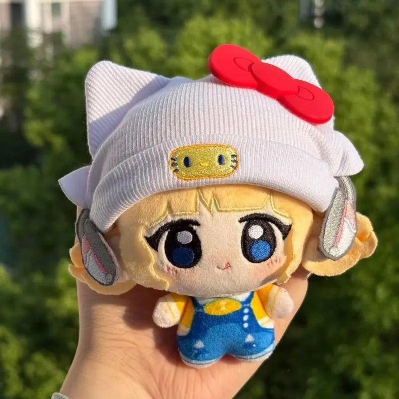 Latest 10cm Cute With White Hat Animal Game Overwatch 2 Character Juno Plush Toys Bag Keychain Funny Pendant Decor Plushie Doll