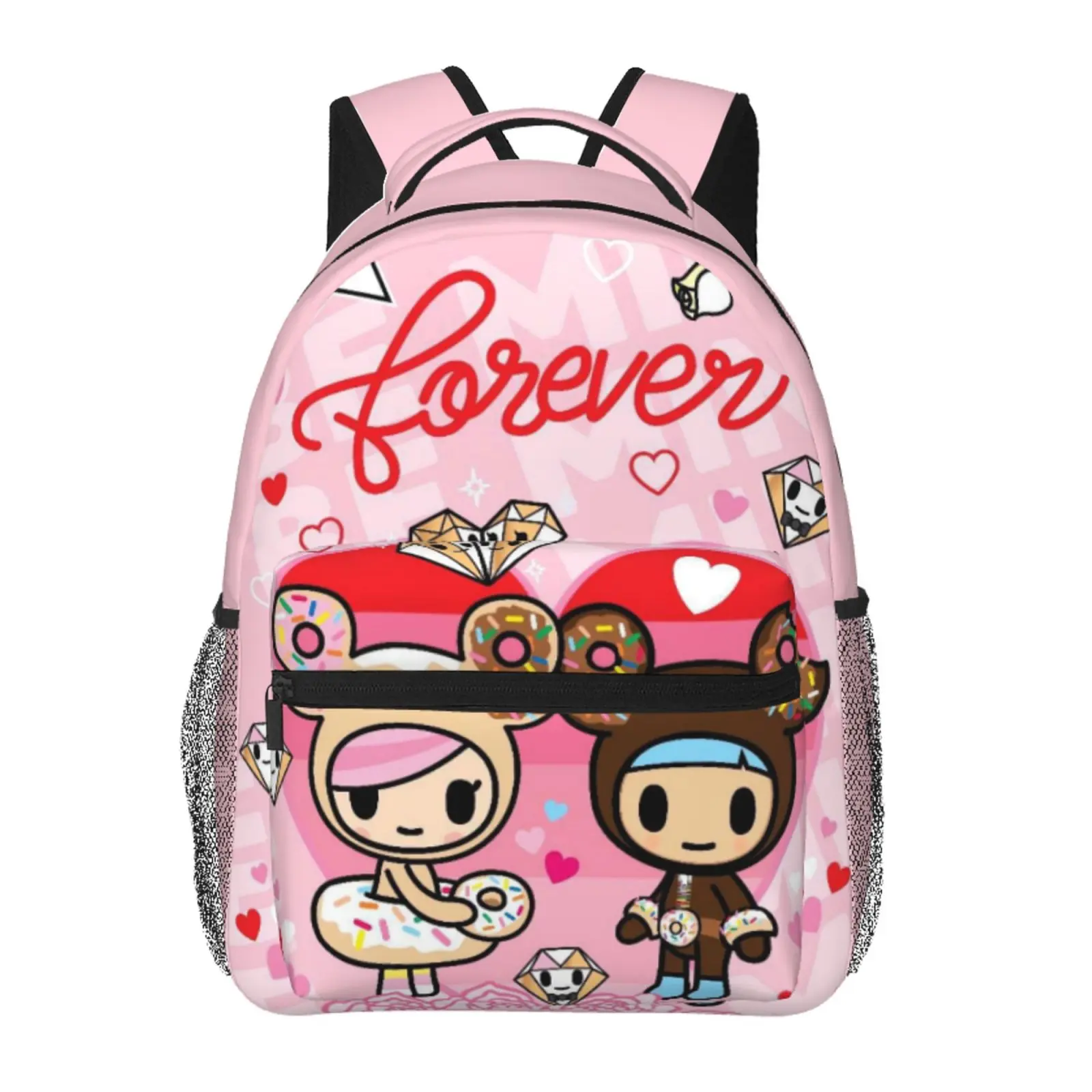 Anime Tokidoki1 Printed Backpack, Cute School bag for Girls Boys Teens, Cartoon Backpacks Kawaii Kids Lightweight backpack with adjustable straps Bookbag, Travel, School, College, Work, Backpack, Daily Use