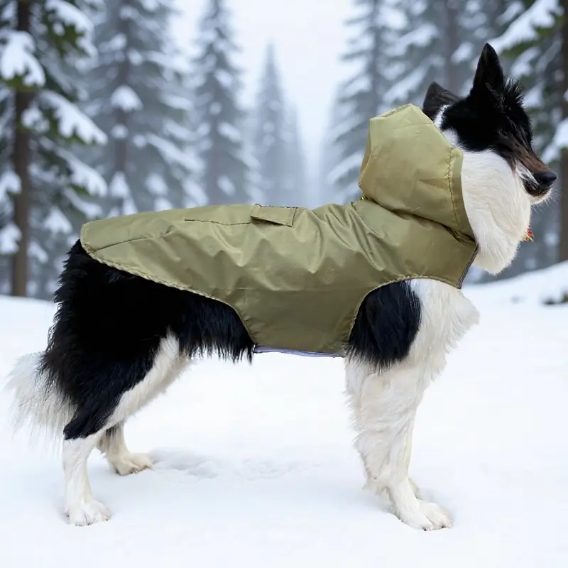 Reflective Large Dog Pet Raincoat, Windproof Waterproof Hooded Universal Size Dog Rain Poncho for Small and Large Dogs
