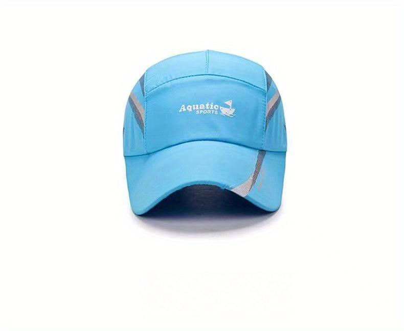 Aquatic SPORTS Quick-Dry Performance Baseball Cap - Multi-color Optional Lightweight with Stylish Sailing Print & Breathable Mesh Back for Outdoor Sports Fishing Hiking & City Walks