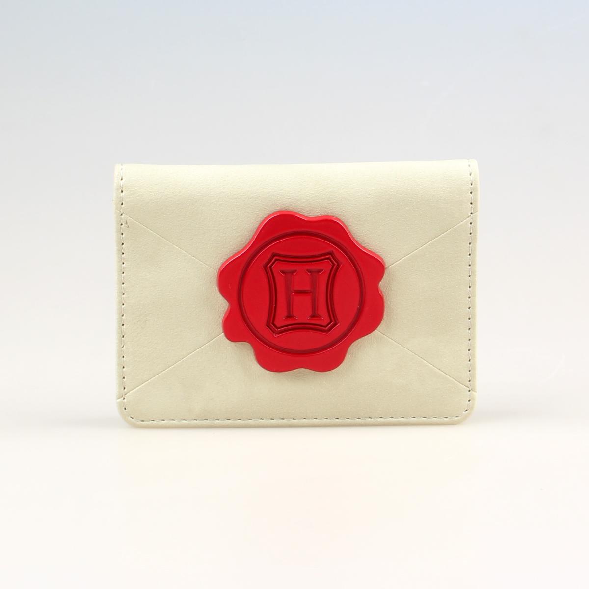 High quality fashionable large metal badge women's card bag, designer personalized ID card holder