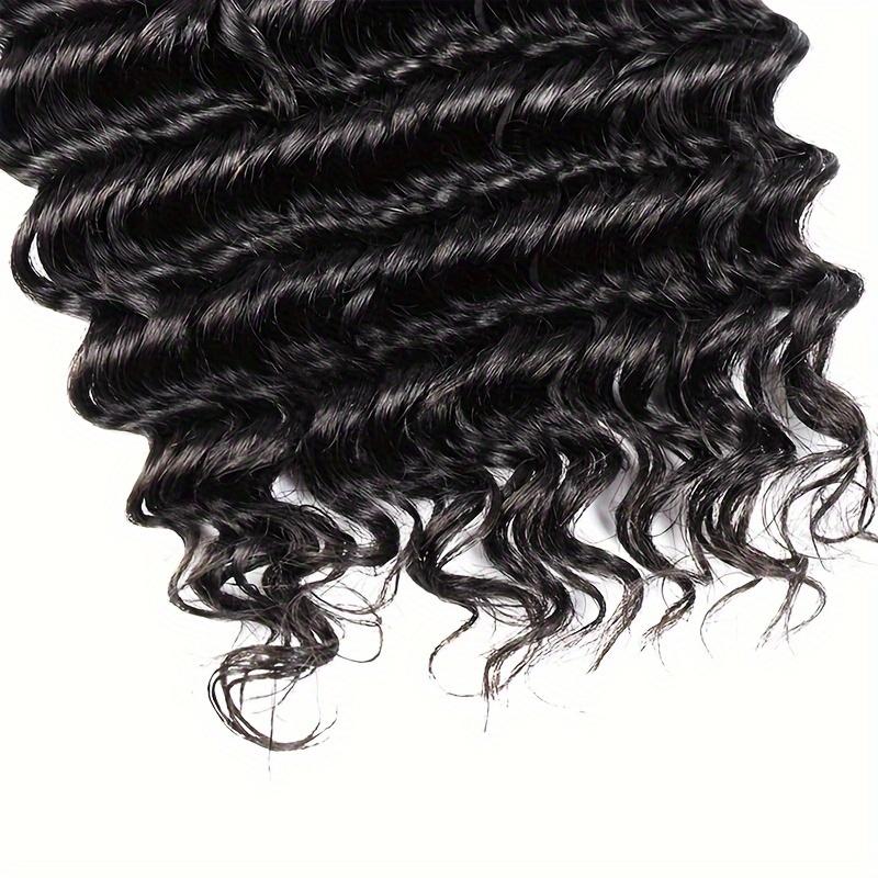 Unprocessed Bulk Human Hair for Braiding,  One Pack with Two Bundles Weighing 100g -Deep Wave Hair Is Perfect for Micro Braids And Comes in Natural Colors, Ranging from 18 to 26 Inches.