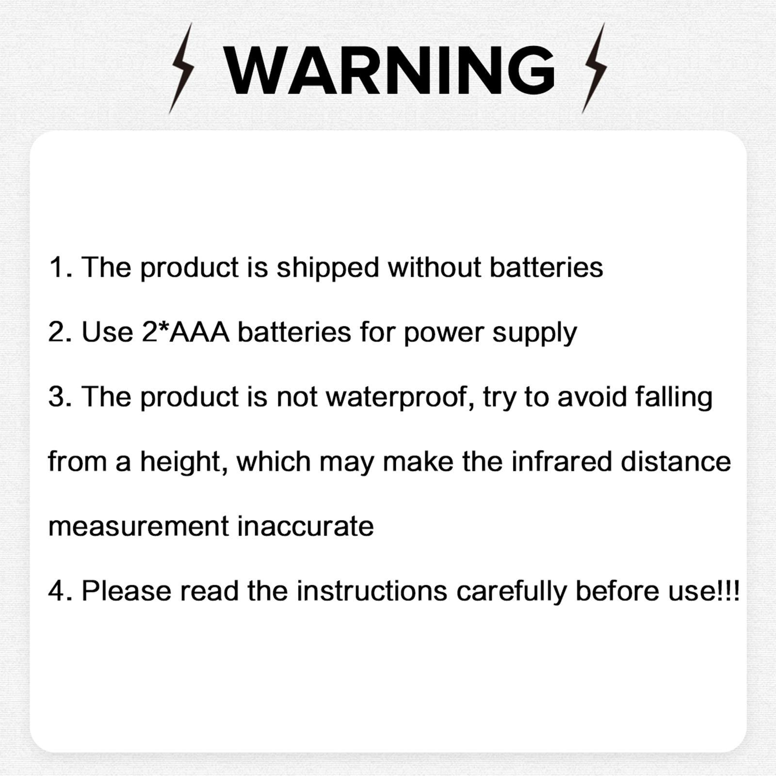 3 in 1 Digital Laser Rangefinder, Portable Handheld Laser Distance Meter, Professional Hand Measuring Tool for Home & Office