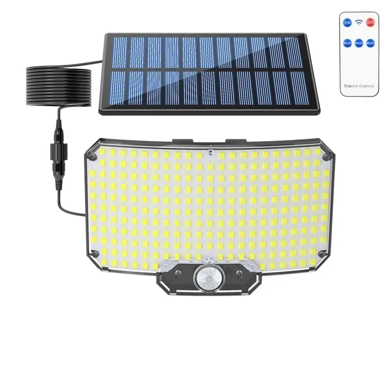 Solar Motion Sensor Light, 234 LED Split Design, Waterproof Outdoor, Remote Control, 3 Modes, Dawn to Dusk, Adjustable 180°, Garden & Garage Use, Solar Lights