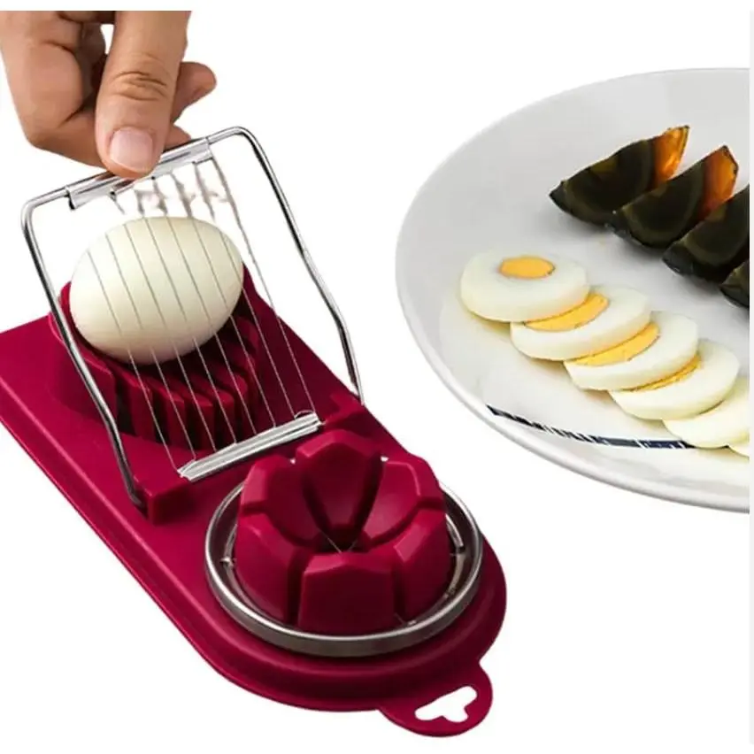 Slicer for Hard Boiled Eggs, Slicers for Fruits and Vegetables, Egg Peeler, Egg Cutter, Boiled Egg Peeler, 2 Slice Modes, Egg Chopper