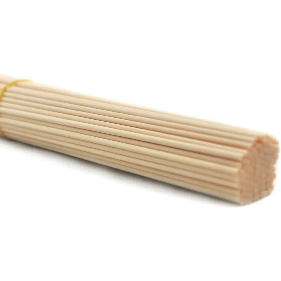 100 Pieces Fiber Reed Diffuser Replacement Refill Sticks (8" x 3mm, Beige)