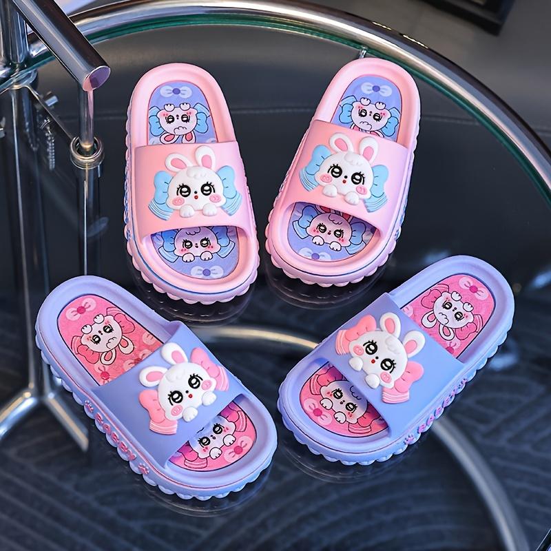 Youngsters' Adorable Bunny Slippers - Non-Slip & Comfy for Indoor/Outdoor Use - Ideal for Boys & Girls, All Seasons（Gift)