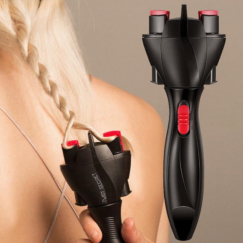 Automatic Braider Machine, Electric Braiding Tool for DIY Hairstyles, 360-Degree Rotating Smart Curling Tool for Perfect Christmas Gift