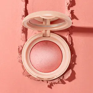 PHOFAY Shimmery Luminous Blush, Long Lasting Buildable Powder Blush for Natural Glow Cheek Makeup