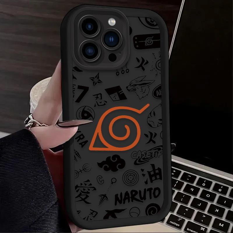 Anime N-NARUTOS Silicone Case For iPhone 17 16 15 14 13 12 11 Pro Max Plus Air Shockproof Cover