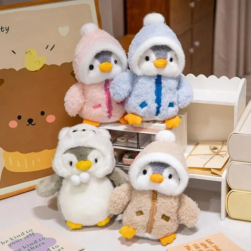 New Cute Penguin Soft Plush Toy - Fluffy Pillow, Baby Comforting Sleep Doll, Clothed & Hatted Stuffed Animal, Build-A-Bear Random Surprise Set, Birthday Gift