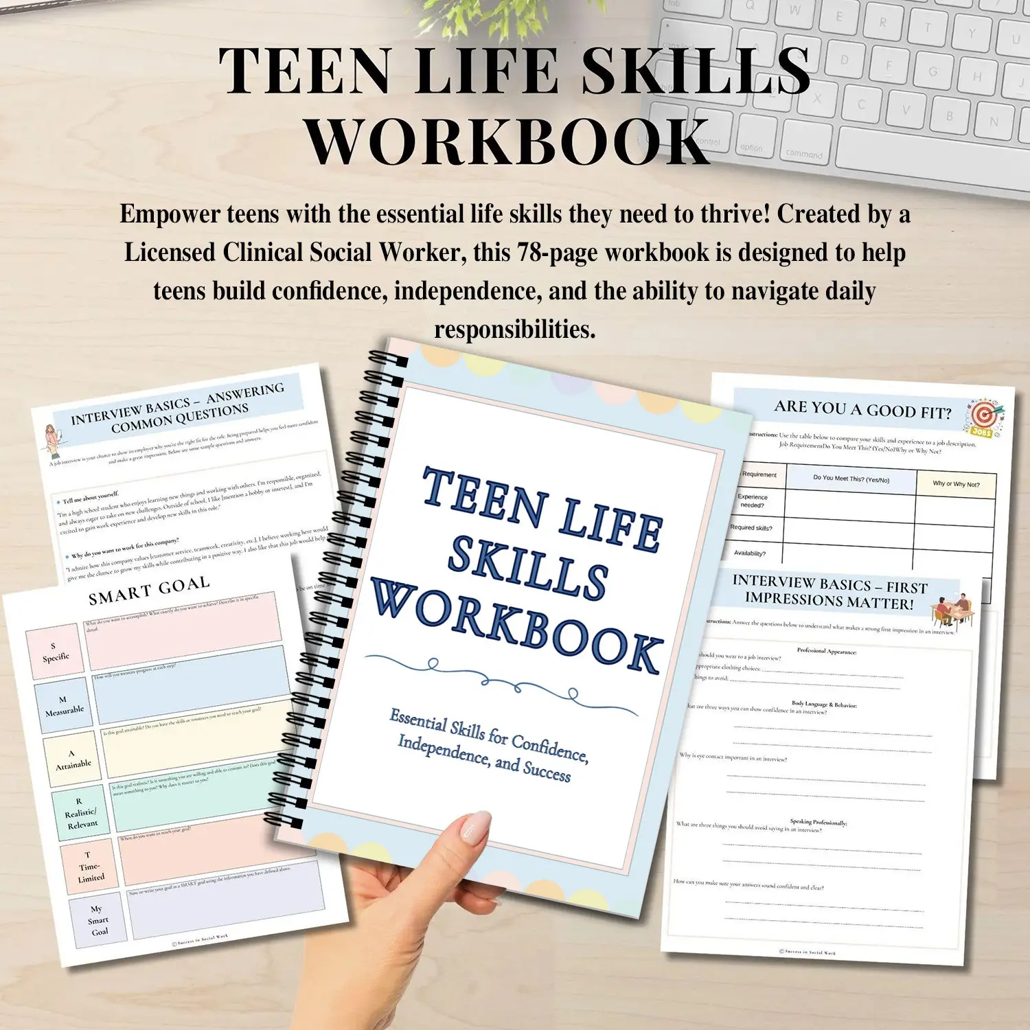 Teen Life Skills Training Program, Essential Daily Living Abilities, Practical Skill Development for Adolescents, Boost Confidence & Independence