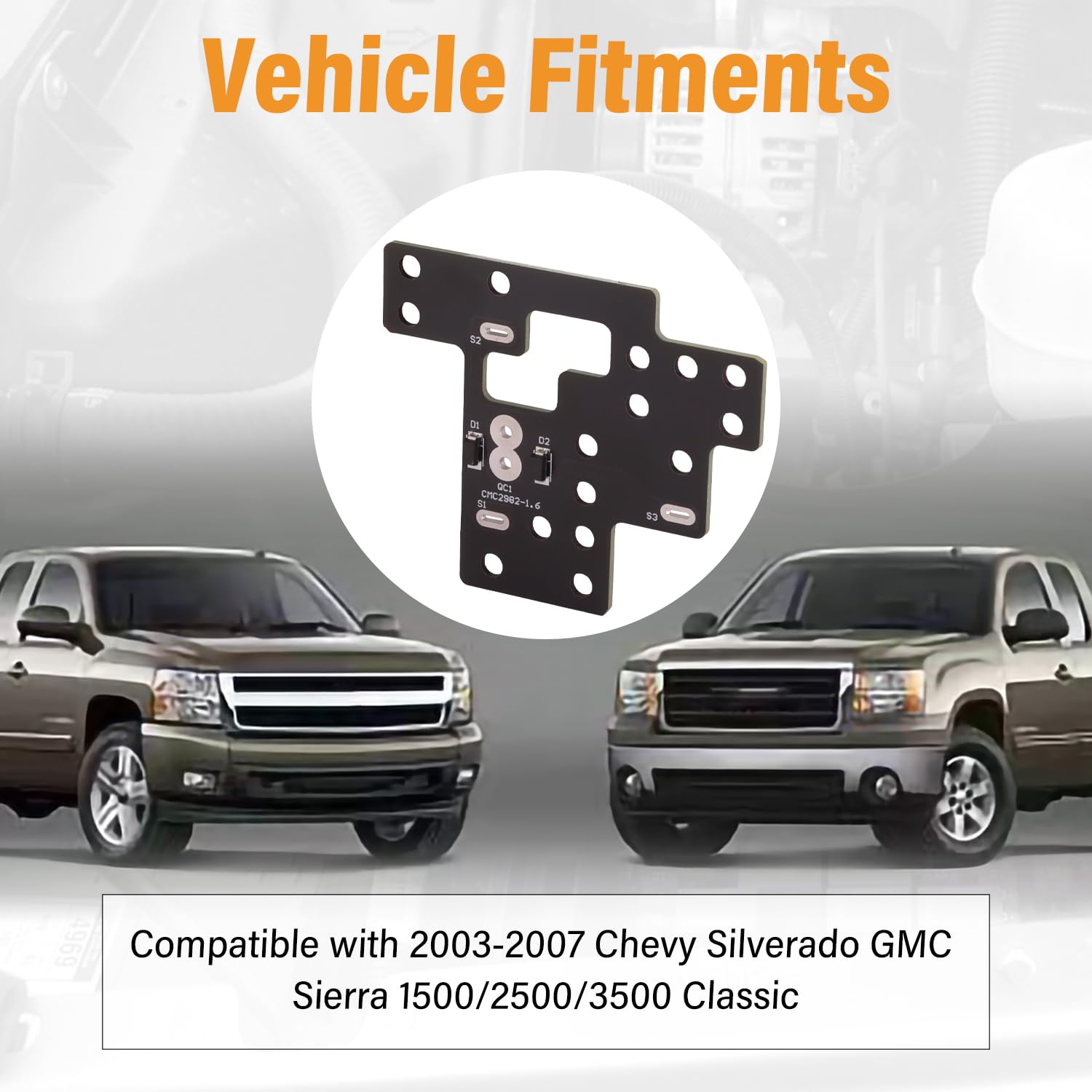 Lights Module 6 High Mod, for GM Low Beams High Beams & DRL Light On Simultaneously Compatible with 2003-2007 Chevy Silverado GMC Sierra 1500/2500/3500 Classic