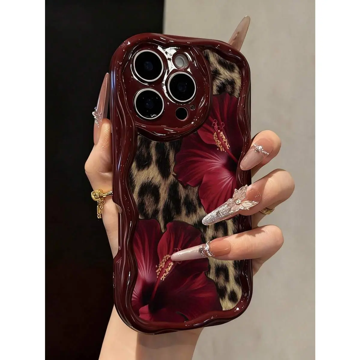 Cheetah,Leopard Print Leopard Print Cream Texture Soft Case For IPhone 17/17 Pro Max, 16/16 Pro/16 Pro Max, 15, XR, 7P/8P, P12 Pro Max, P13 Pro Max, P14 Pro Max, P13, P14, P11, P12, P14, XS/S/XS Max/7/8, Cute & Fashionable Thick Protective Phone Cover