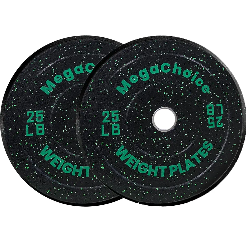25LB/35LB Pair Bumper Plates - 2-Inch Rubber Weight Plates for Precision Weights Lifting Strength Training, Multiple Options Weights for Barbell, Color-Coded Gym Barbell Weight Set for Home & Commercial Use