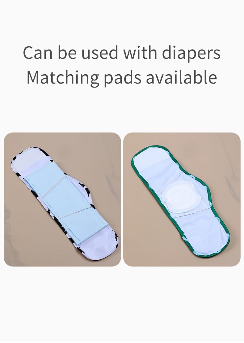 2pcs Elastic Male Dog Belly Bands - Reusable Cloth Underwear - Cute Cartoon Washable Dog Diapers for Potty Training & Anti-Lifting