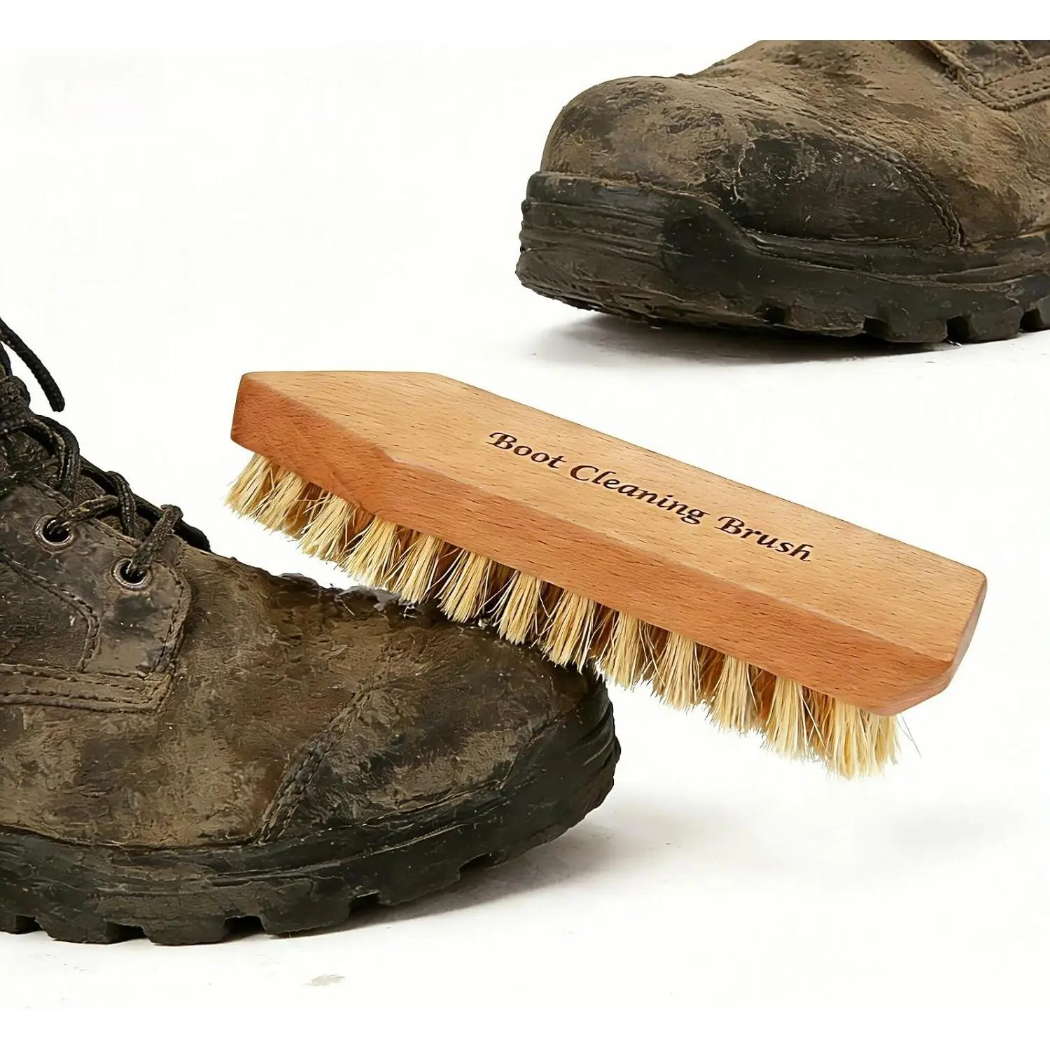 Heavy Duty Boot Cleaning Brush, Shoe Cleaning  Effectively Cleans Mud and Stones, Tough Bristle  for Muddy Boots Football Cleats Golf Shoes