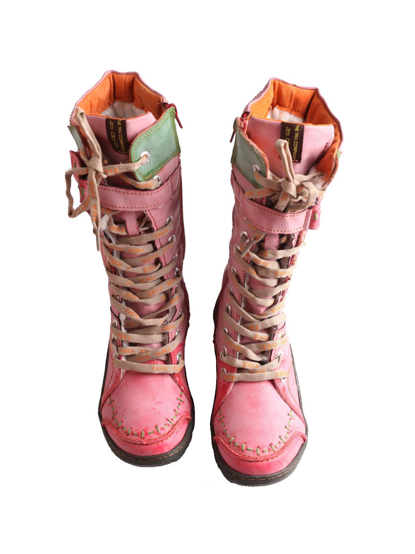 Women's Street Trend Y2k Patchwork Design Mid-calf Boots, 1 Pair Casual Comfortable Fluffy Lined Boots, Chic Colorful  Cowboy Boots  for Fall & Winter