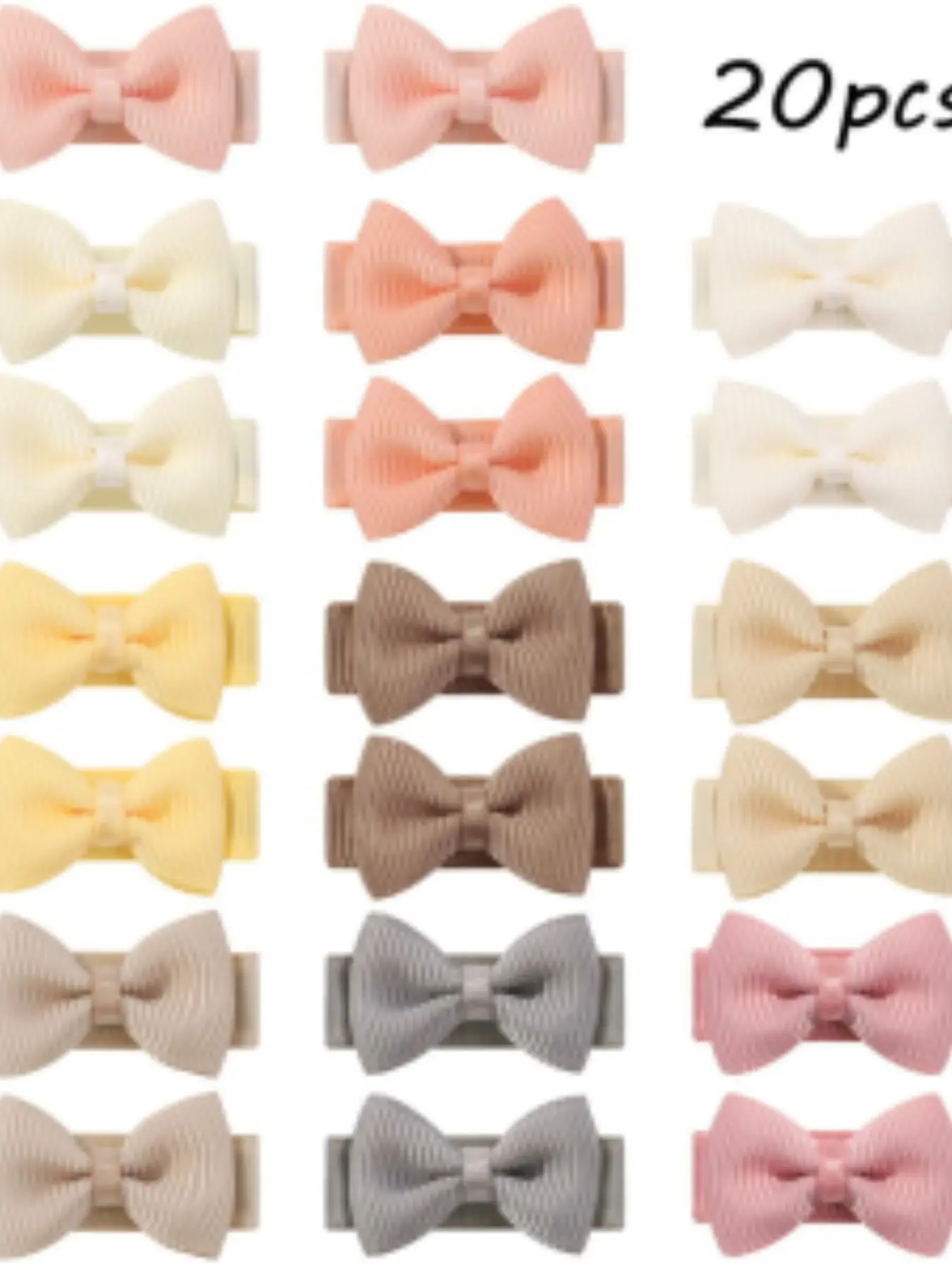 20/50/100 Piece Set Morandi Color Cute Baby Fashion Pretty Bow Hair Clips, Bows for hair, Butterfly Hair Accessories, Butterfly Pattern, Perfect Baby Hair Accessory Gift Set, All Seasons Use, Surprising Present Choice
