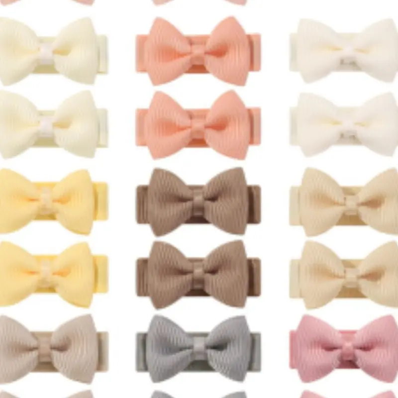 20/50/100 Piece Set Morandi Color Cute Baby Bow Hair Clips, Fashion Baby Hair Accessory, Perfect for All-Season Use, Great Gift Choice, Cute Hair Accessories