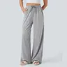 Halara High Waisted Drawstring Pocket Wide Leg Baggy Casual Pants