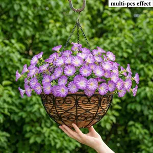 28pc Artificial Morning Glory Flowers, Outdoor Indoor Decor, Father's Day Mother's Day Thanksgiving Christmas, Home Wedding Party Garden Patio Yard Decoration