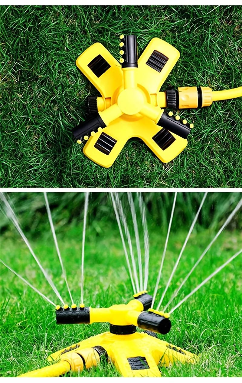 1 Set Garden Lawn Sprinkler Heads, 360 °   Rotating Water Sprayer with Adjustable Arm, Multi-angle, Suitable for Gardens, Lawns, and Roof Cooling