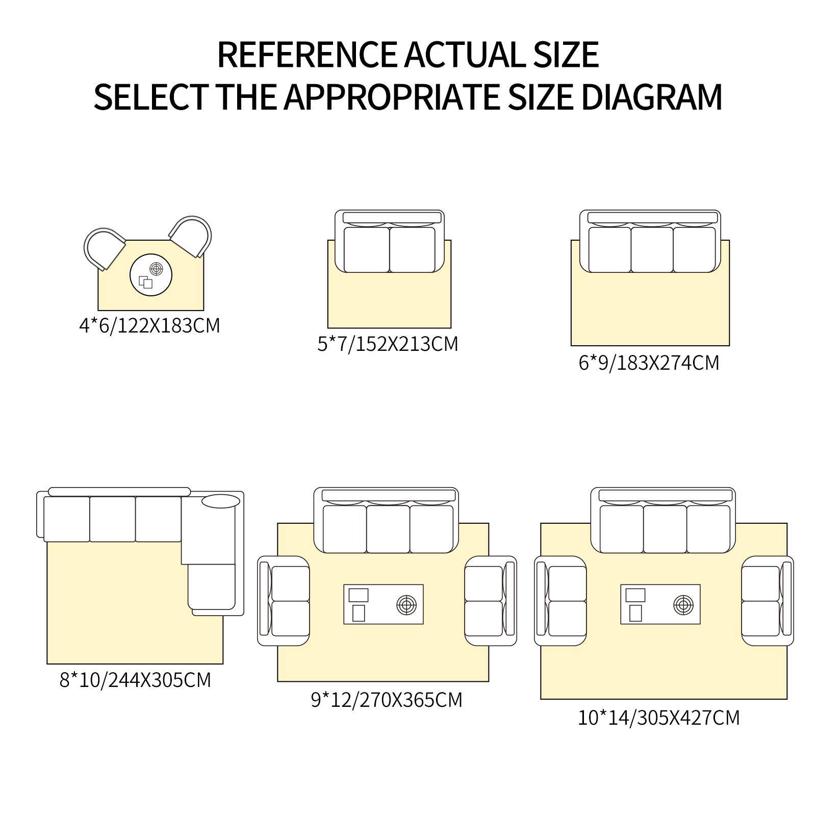 Art&Tuft Area Rugs for Living Room  Non-Slip Backing Washable Rugs  Vintage Large Area Rug  Stain Resistant Home Decor Rug  Foldable Indoor Area Rugs