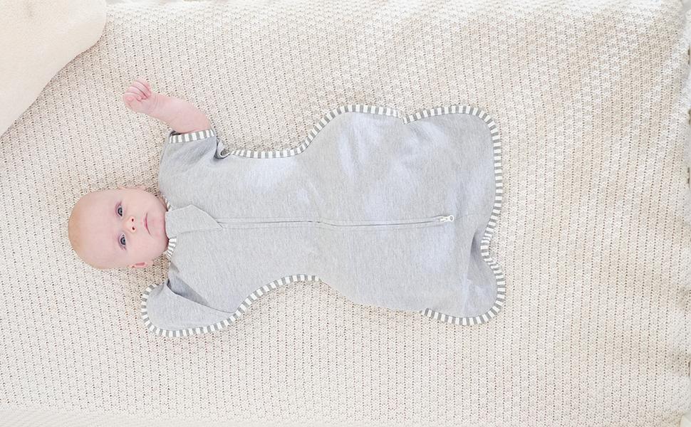 Swaddles for Newborns Swaddle 0-3 Months Sleep Sack Arms Up Swaddle 0-3 Months Transition Swaddle, 2-Pack Baby Swaddles for Boy Girl with Arms In/Out 2-Way Zipper 100% Cotton 0.8 Tog (Small 5-14lbs)