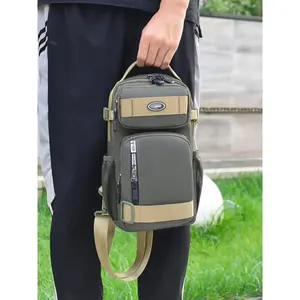 Men's Casual Large Capacity Multi-pocket Chest Bag, Multi-functional Casual Outdoor Sports Climbing Travel Backpack, Sling Bag for Daily Used(Sheets)