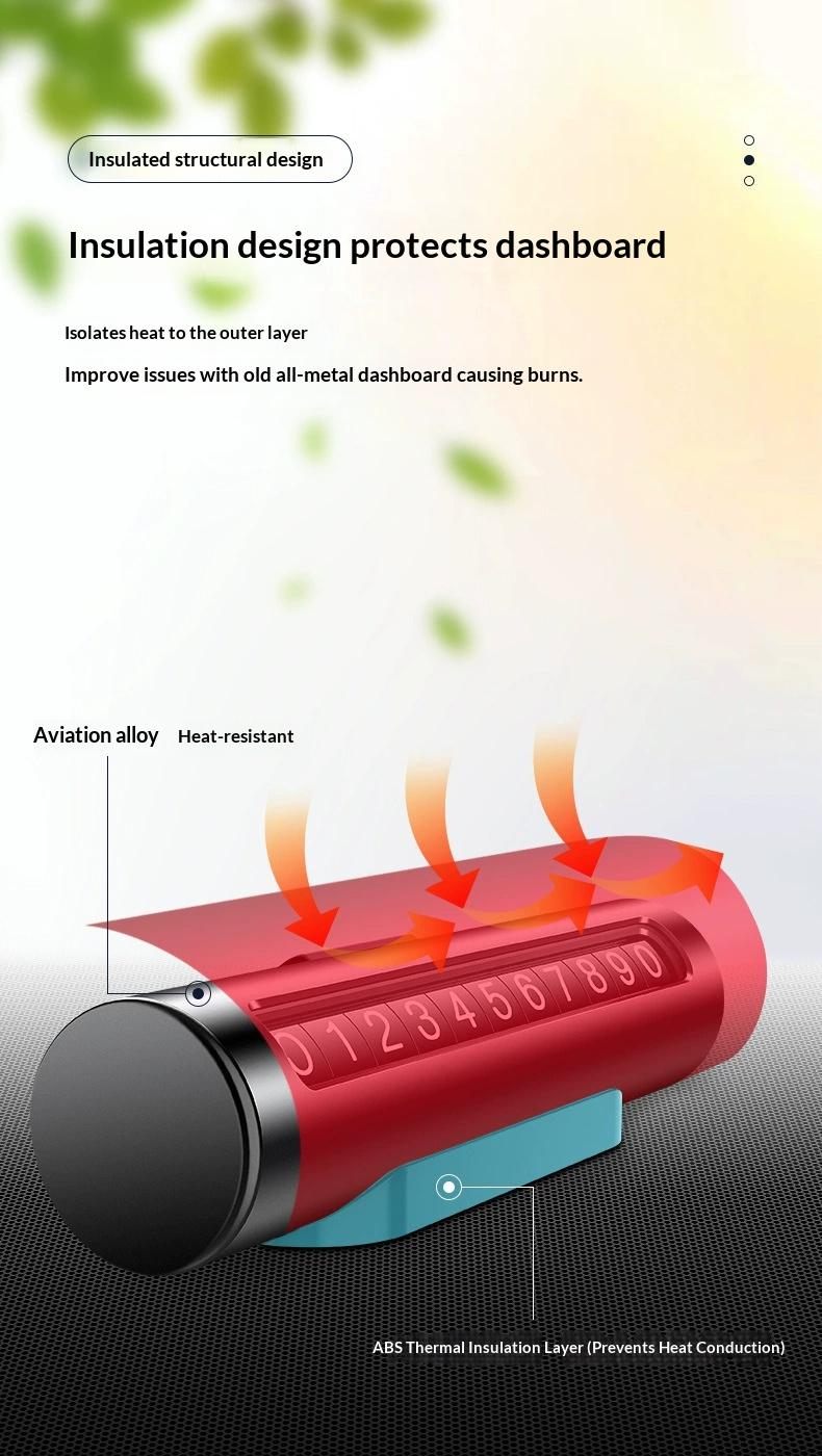 Creative car accessories temporary parking sign, car number plate, hidden parking license plate