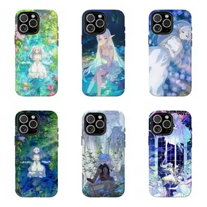 Frieren Bey0nd J0urney's End Phone Case, Forest Water Lily Elf Frieren Anime Art ProtectiveCover For iPhone 17 Pro Max 16 15 14 13 12 11 for Samsung S21 S22 S23 S24 S25 Phone Case,Perfect Holiday Gift