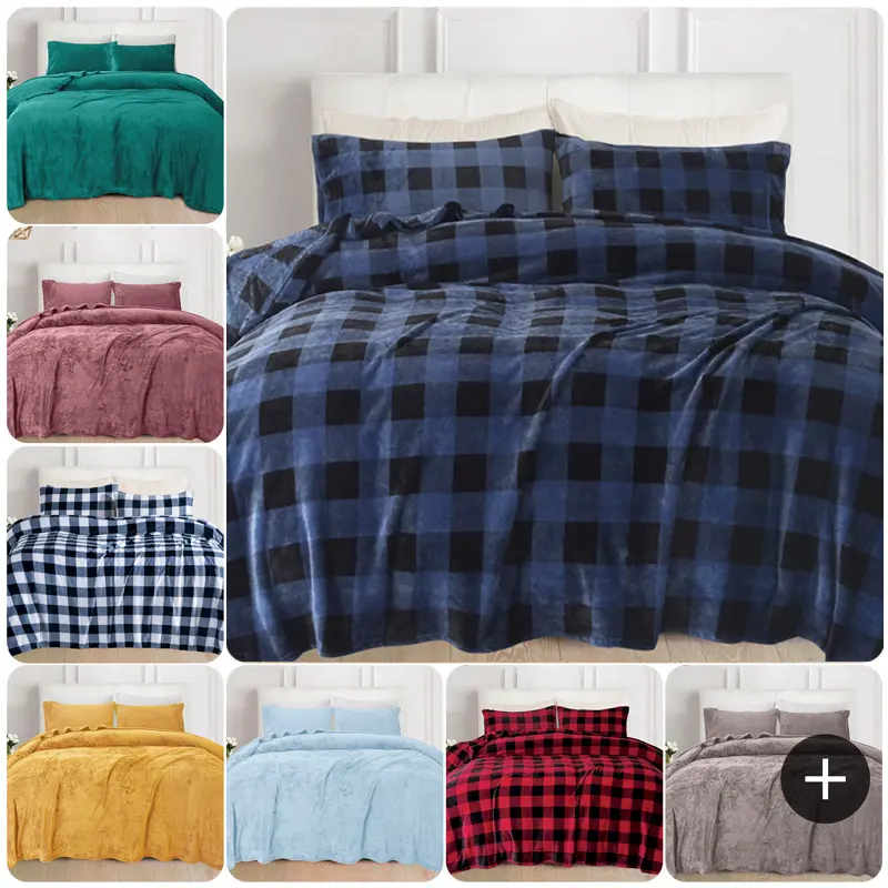 Elegant Comfort Luxury 4pcs Velvet Flannel Sheet Set, 15 inch Deep Pockets, Ultra Soft Machine Washable, Fade & Wrinkle Resistant Premium Hotel Quality, Fits Twin/Full/Queen/King/Cal King, For Daily Use/Dorms/Guest Rooms